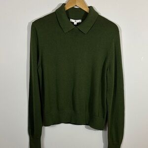 Banana Republic Olive Cotton Silk Sweater